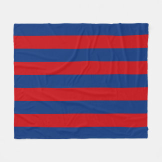Moderote und blaue horizontale Streifen Fleecedecke