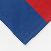 Moderote und blaue horizontale Streifen Fleecedecke (Ecke)