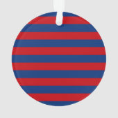 Moderote und blaue horizontale Streifen Ornament (Rückseite)