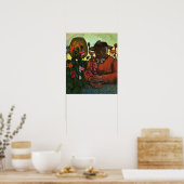 Modersohn-Becker - Alte Frau im Garten 1906 Poster (Küche)