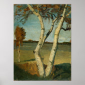 Modersohn-Becker - Birch und Landschaft mit zwei S Poster (Vorne)