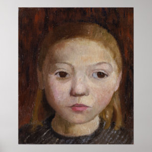 Modersohn-Becker - Kopf eines Mädchens Poster