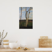 Modersohn-Becker - Landschaft mit Birkenstämmen Poster (Küche)