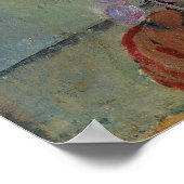 Modersohn-Becker - Lee Hoetger mit Blume 1906 Poster (Ecke)