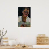 Modersohn-Becker - Lee Hoetger mit Blume 1906 Poster (Küche)