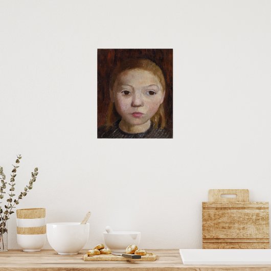 Modersohn-Becker - Leiter eines Mädchens Poster (Küche)