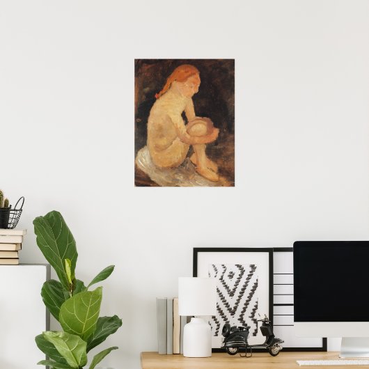 Modersohn-Becker - Mädchen 1904 Poster (Heimbüro)