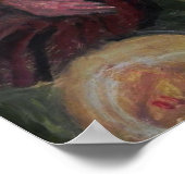 Modersohn-Becker - Mädchen am Birkenbaum, Flock Poster (Ecke)