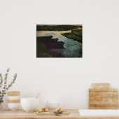 Modersohn-Becker - Marschkanal mit Torfkähnen Poster (Küche)