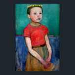 Modersohn-Becker - Portrait des italienischen Mädc Poster<br><div class="desc">Porträt eines italienischen Mädchens 1906 von Paula Modersohn-Becker. Weitere posterfertige Bilder aus dem Zedign Art Series Book 84 "Paula Modersohn-Becker - Gemälde & Zeichnungen" finden Sie unter https://books.zedign.com/zas/84.html</div>