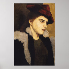 Modersohn-Becker - Portrait einer jungen Frau Poster