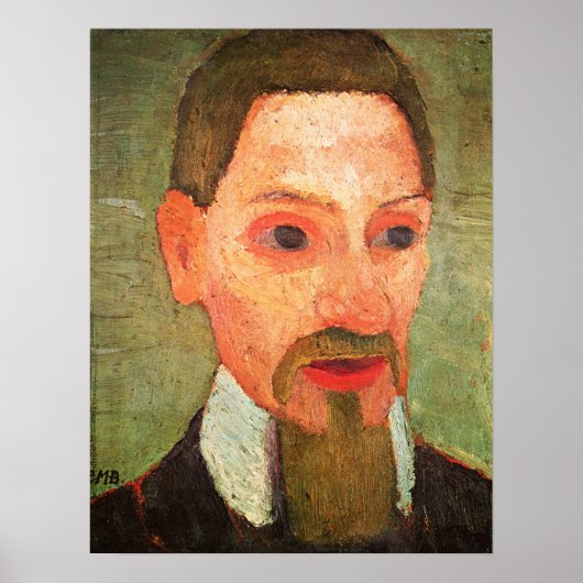 Modersohn-Becker - Portrait von Rainer Maria Rilke Poster (Vorne)