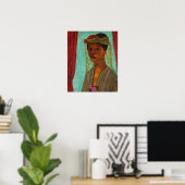 Modersohn-Becker - Selbstportrait mit Hut und Schl Poster (Heimbüro)