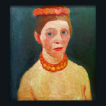Modersohn Becker - Selbstportrait mit Rot Poster<br><div class="desc">Selbstportrait mit Rotkehlkopf und Kette 1907 von Paula Modersohn-Becker. Weitere posterfertige Bilder aus dem Zedign Art Series Book 84 "Paula Modersohn-Becker - Gemälde & Zeichnungen" finden Sie unter https://books.zedign.com/zas/84.html</div>
