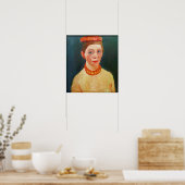 Modersohn Becker - Selbstportrait mit Rot Poster (Küche)
