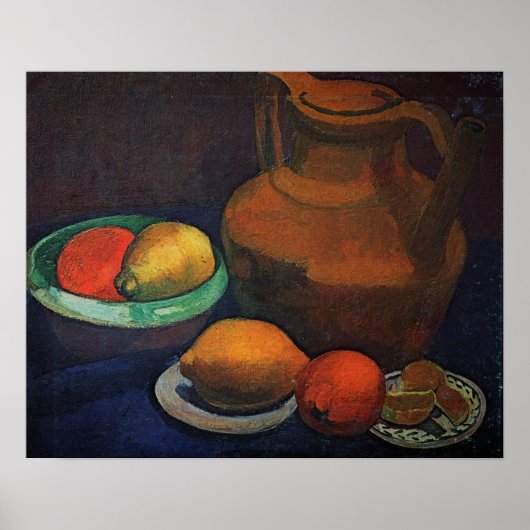 Modersohn-Becker - Stillleben mit Juli 1907 Poster (Vorne)