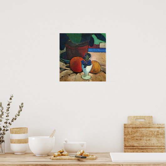 Modersohn Becker - Stillleben mit Pflanze Lemon Poster (Küche)