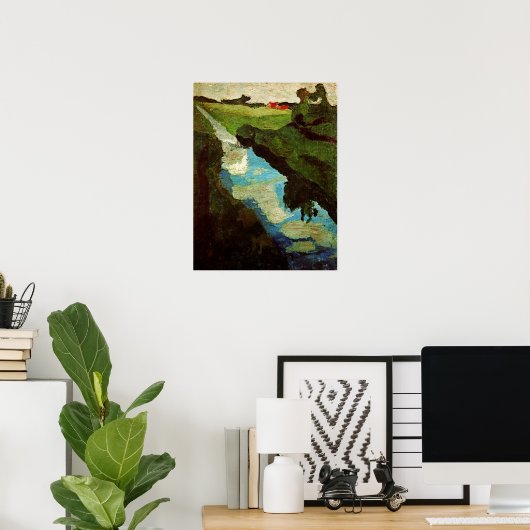 Modersohn-Becker - Torfgraben 1902 Poster (Heimbüro)