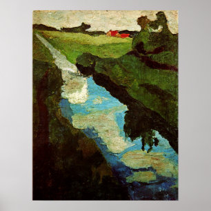 Modersohn-Becker - Torfstecher 1902 Poster