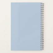Modert Mocha Mousse Monogram Dusty Blue Notizblock (Rückseite)
