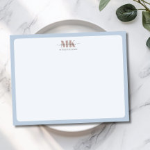 Modert Mocha Mousse Monogram Staubblau