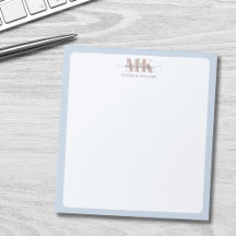Modert Mocha Mousse Monogram Staubblau