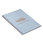 Modert Mocha Mousse Monogram Staubblau Notizblock (Rechte Seite)