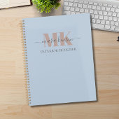 Modert Mocha Mousse Monogram Staubblau Planer
