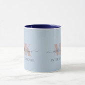Modert Mocha Mousse Monogram Staubblau Tasse (Zentrum)