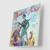 Modes De Paris. 2. Quadratische Wanduhr (Winkel)