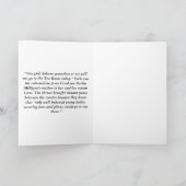 Modeschau am Tee-Raum Feiertagskarte (Innenseite)