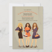 Modeschau modelliert Einladung (Vorderseite)