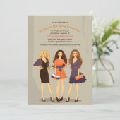 Modeschau modelliert Einladung (Stehend Vorderseite)