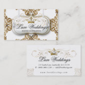 Modeschmuck Hochzeit Elegante Krone Cool Visitenkarte (Vorne/Hinten)