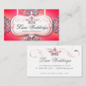 Modeschmuck Hochzeit Eleganter Crown Glitzer Bus Visitenkarte (Vorne/Hinten)