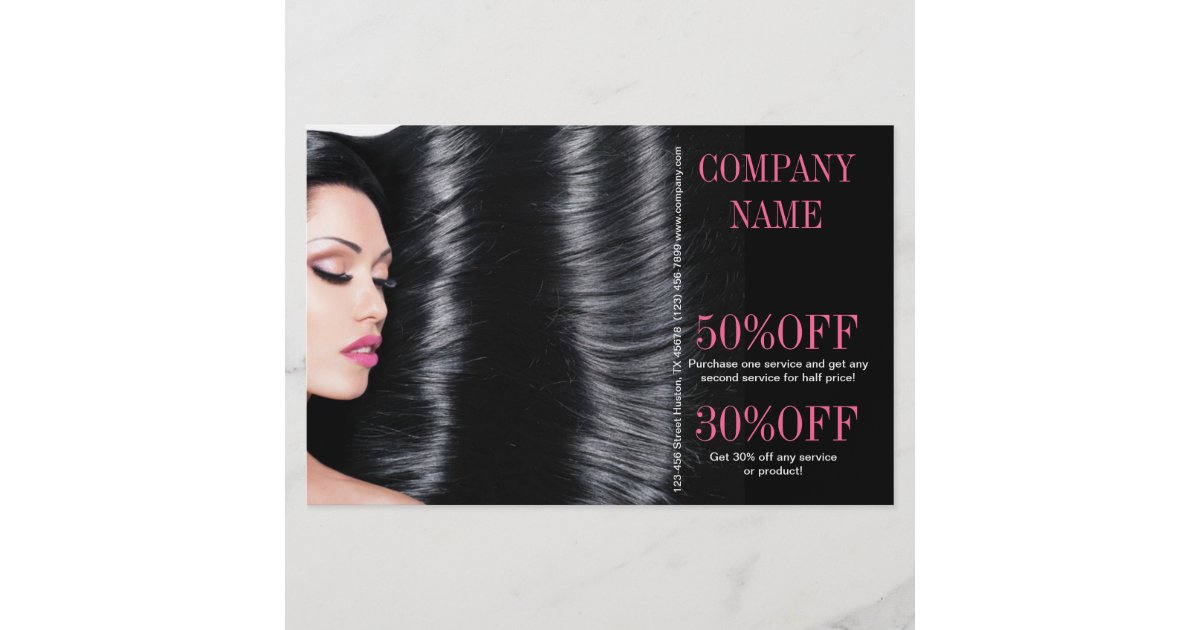 Modeschonheitssalon Friseur Haar Stylist Flyer Zazzle De