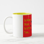 Modeschuh-Tasse Zweifarbige Tasse (Links)
