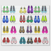 Modeschuhe Geschenkpapier (Flach)