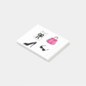 Modeschuhe Handtasche Wasserfarbe Post-it Klebezettel (angewinkelt)