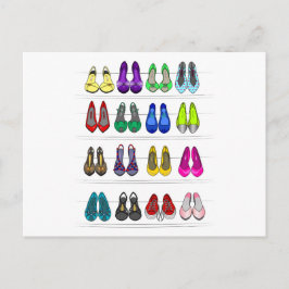 Modeschuhe Postkarte