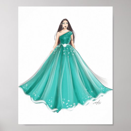 Modeskizze, Kunst Poster (Vorne)