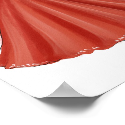 Modeskizze, Modedarstellung, Poster (Ecke)