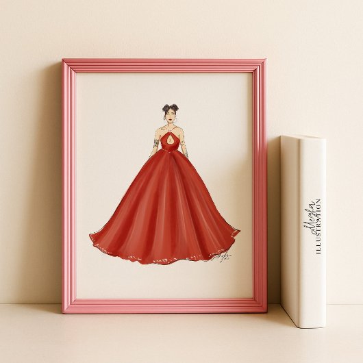 Modeskizze, Modedarstellung, Poster