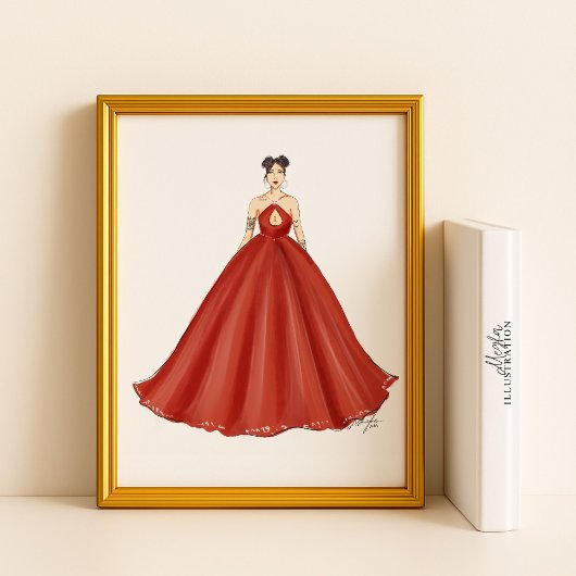 Modeskizze, Modedarstellung, Poster