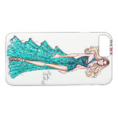 Modeskizze - Sarah Jessica Parker. Case-Mate iPhone Hülle (Rückseite (Horizontal))