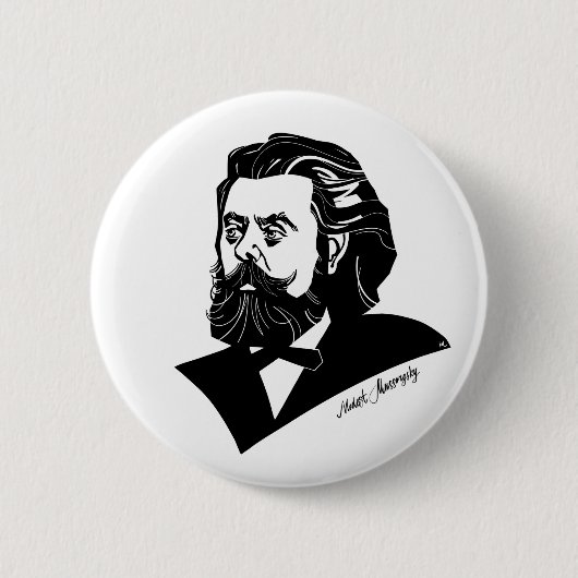 Modest Mussorgsky Button (Vorderseite)