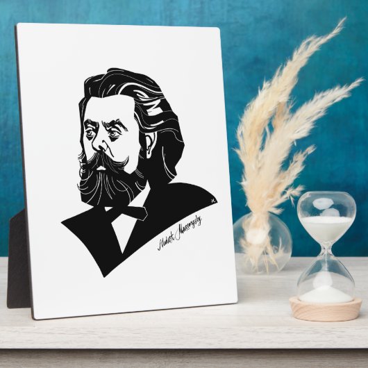 Modest Mussorgsky Fotoplatte (Seite)