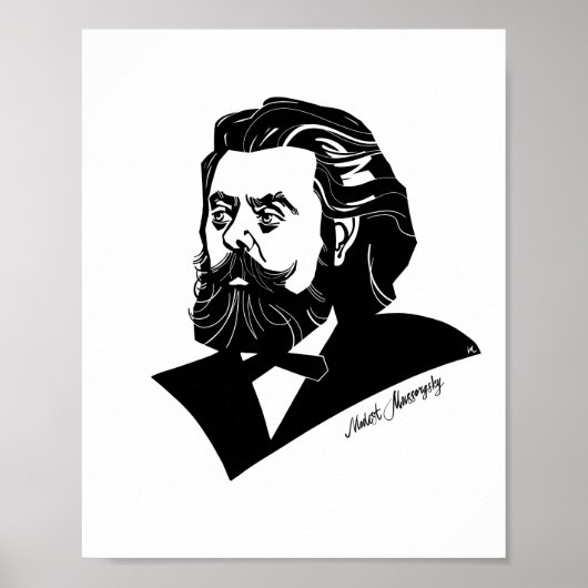 Modest Mussorgsky Poster (Vorne)