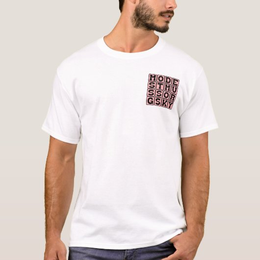 Modest Mussorgsky, russischer Komponist T-Shirt (Vorderseite)
