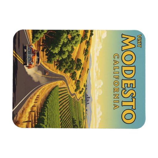 Modesto California Central Valley Magnet (Horizontal)